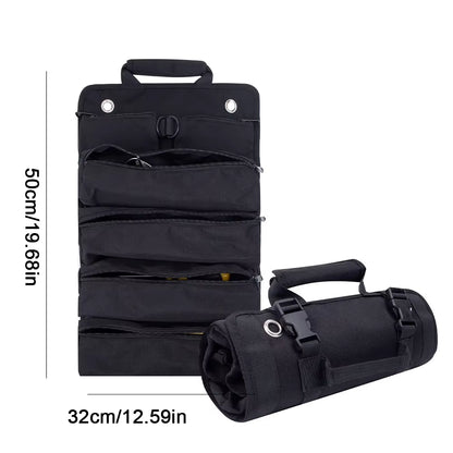 Tool Roll Organizer – Emergency Repair Kit Bag – Multi-Pocket – TSR