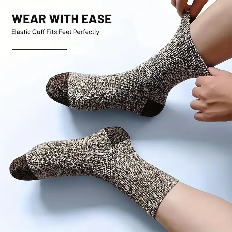 Merino Wool Thermal Socks – Winter Blackout Warmth – 5 Pack Hiking – TSR