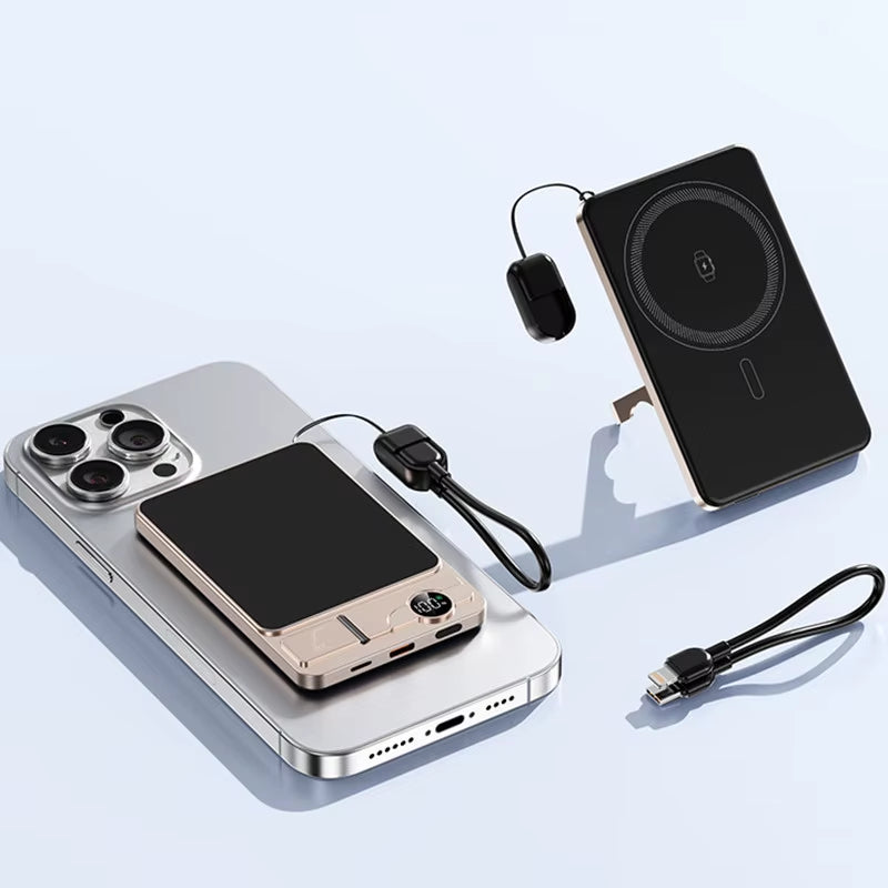Magnetic Wireless Power Bank – 20W Fast Charge Magsafe – Slim – TSR