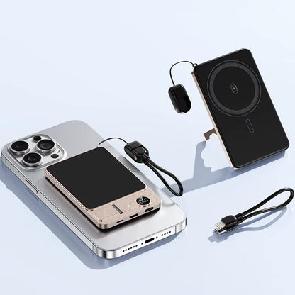 Magnetic Wireless Power Bank – 20W Fast Charge Magsafe – Slim – TSR
