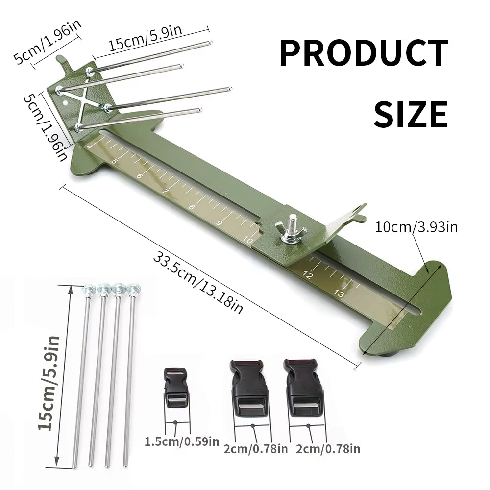 Paracord Survival Bracelet Kit – 72-Hour Emergency Cordage – DIY Jig – TSR