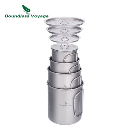 Titanium Camping Mug – Emergency Hot Drinks Blackouts – 750ml Lightweight – TSR
