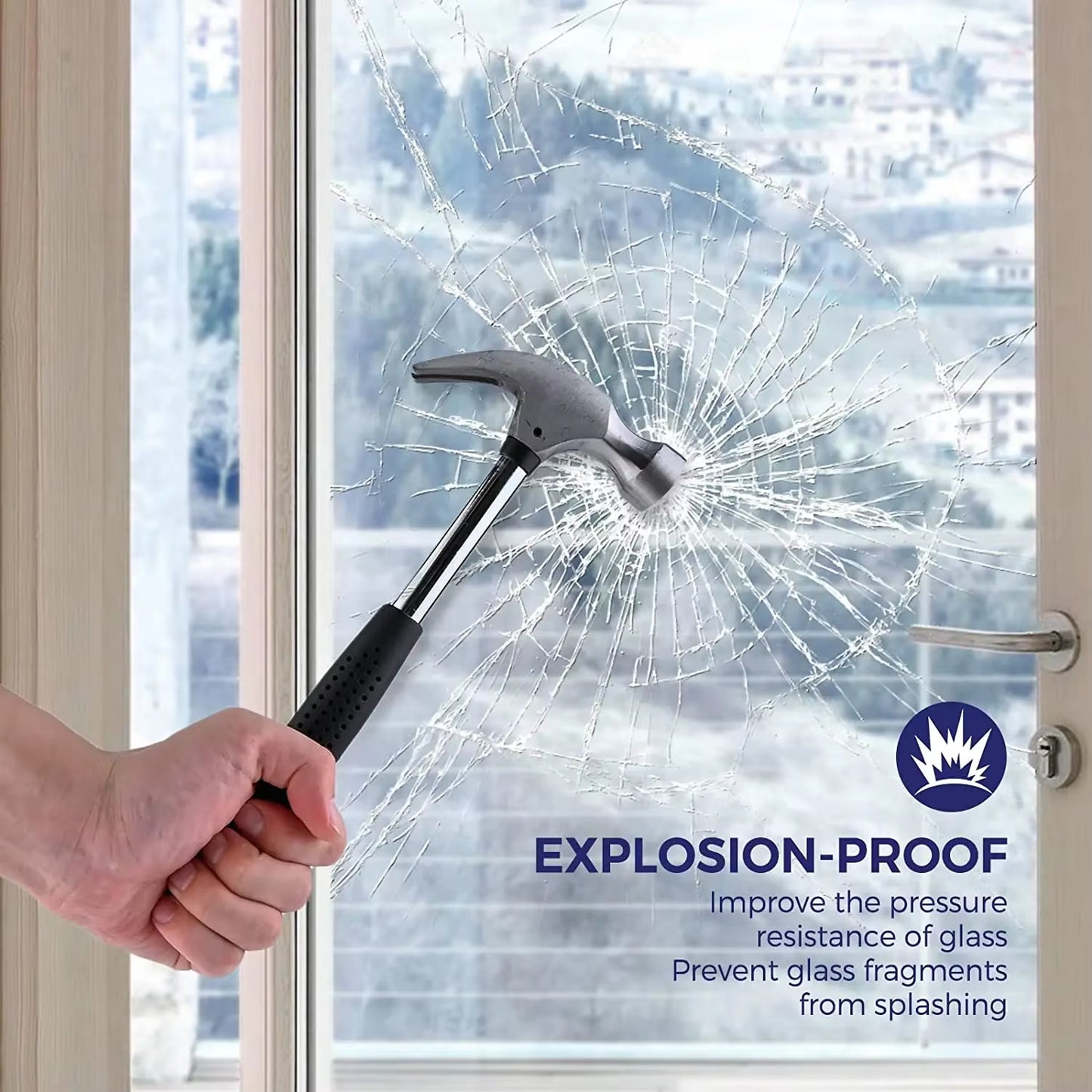 Window Security Film – Burglary Protection Clear Tint – 4 Mil – TSR