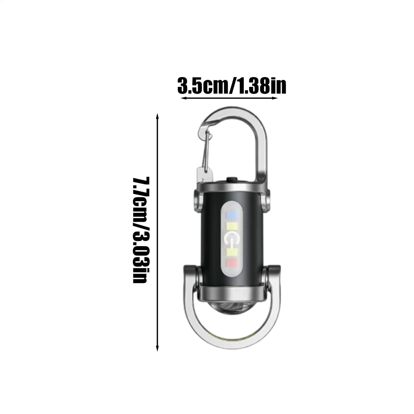 Rechargeable Keychain Flashlight – Mini EDC Emergency Torch – Waterproof – TSR