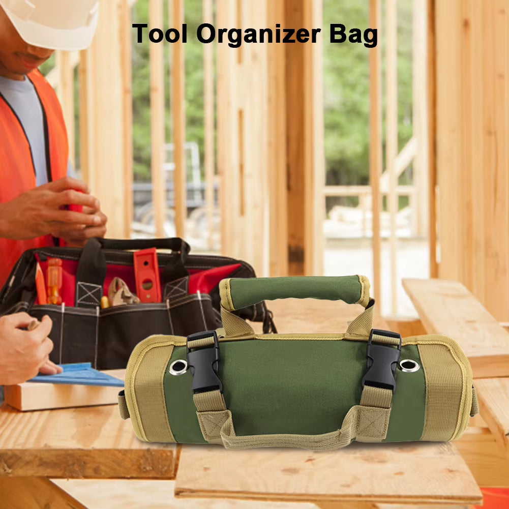 Tool Roll Organizer – Emergency Repair Kit Bag – Multi-Pocket – TSR