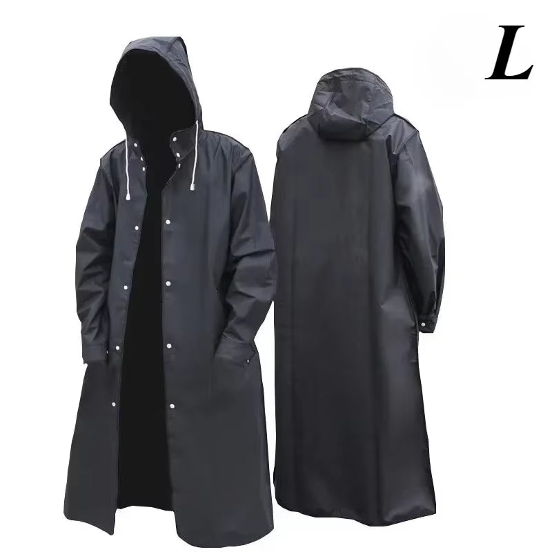 Tactical Blackout Raincoat – Waterproof 10Kmm Windproof Shell | Urban EDC Survival Gear | Ships in 24h | TSR Survival