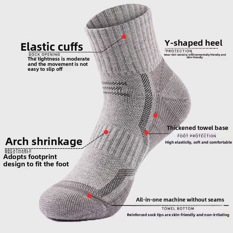 Merino Compression Socks – Winter Sports Warmth – Hiking Ski Thick – TSR