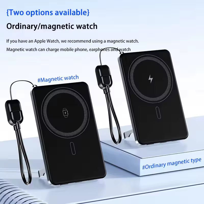 Magnetic Wireless Power Bank – 20W Fast Charge Magsafe – Slim – TSR