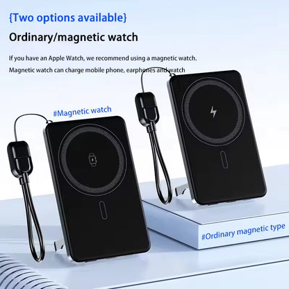 Magnetic Wireless Power Bank – 20W Fast Charge Magsafe – Slim – TSR