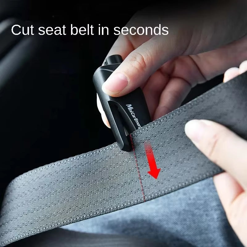 Car Escape Hammer Tool – Seatbelt Cutter Window Breaker – Emergency Keychain – TSR
