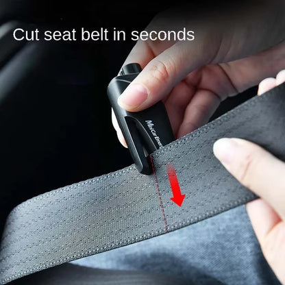 Car Escape Hammer Tool – Seatbelt Cutter Window Breaker – Emergency Keychain – TSR