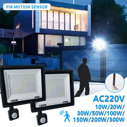 PIR Motion Floodlight – Outdoor Waterproof Blackout Security – IP66 – TSR