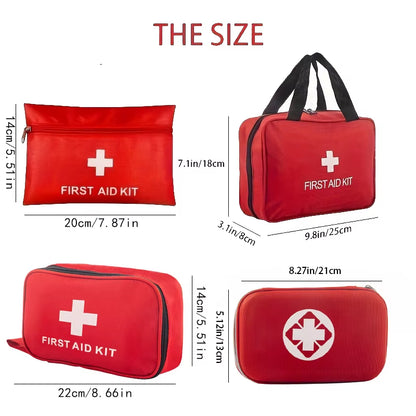 Multi-Purpose Small/Large First Aid Kit: Portable First Aid Kit for Outdoor Hunting, Hiking, Camping, Including Emergency Suppli