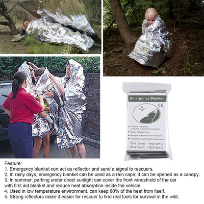 Emergency Thermal Blanket – Body Heat Retention – Multi-Pack – TSR
