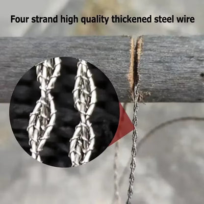 Pocket Wire Saw – Survival Wood Cutting – Stainless Emergency – TSR