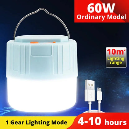 Solar LED Camping Light – Rechargeable Emergency Lantern – TSR