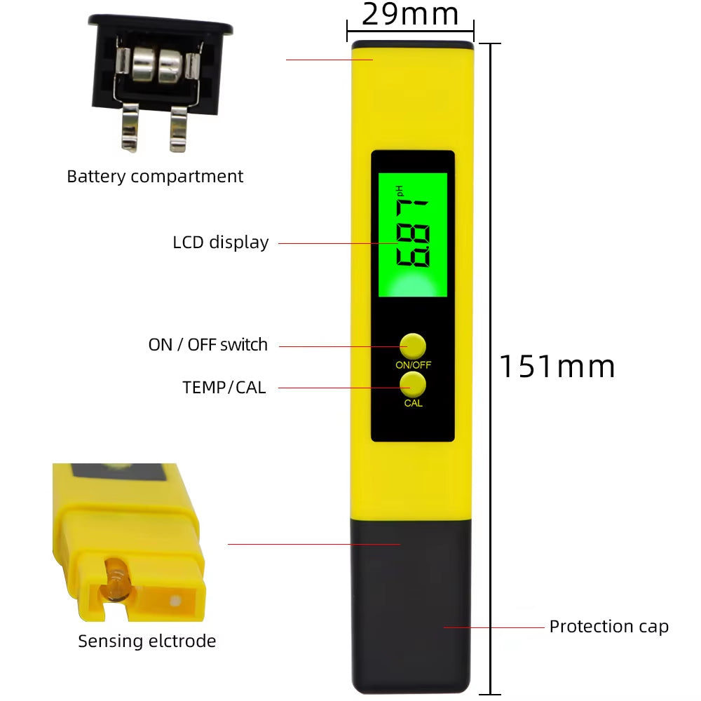 Water Quality Tester – PH/EC/TDS Digital Meter – Emergency Pool – TSR