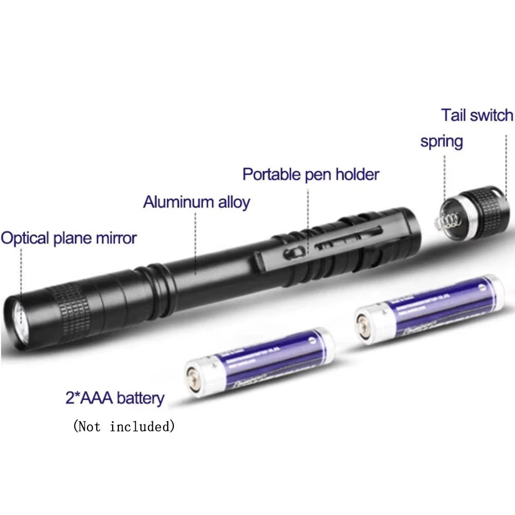Mini Pen Flashlight – Portable Camping Torch – Super Bright Focus – TSR