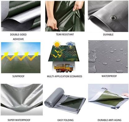 Heavy Duty Tarp – Rain Cover for Emergency Shelter – UV Block – TSR