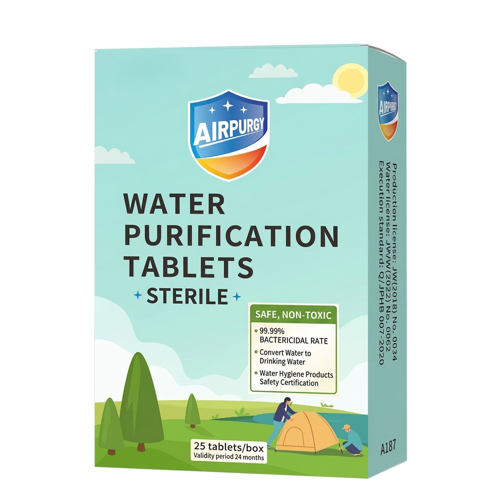 Water Purification Tablets – Emergency 25 Pack Outdoor – Sterilization – TSR