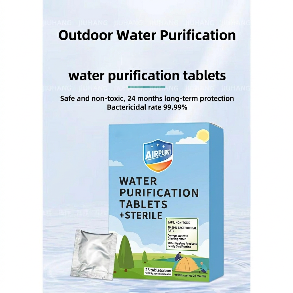 Water Purification Tablets – Emergency 25 Pack Outdoor – Sterilization – TSR