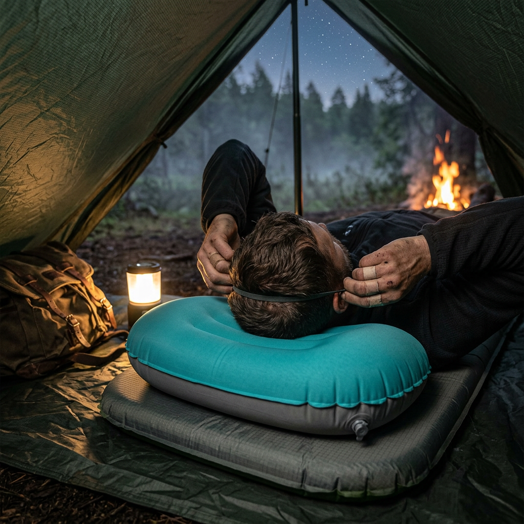 Inflatable Neck Pillow – Camping Emergency Support – Ultralight – TSR