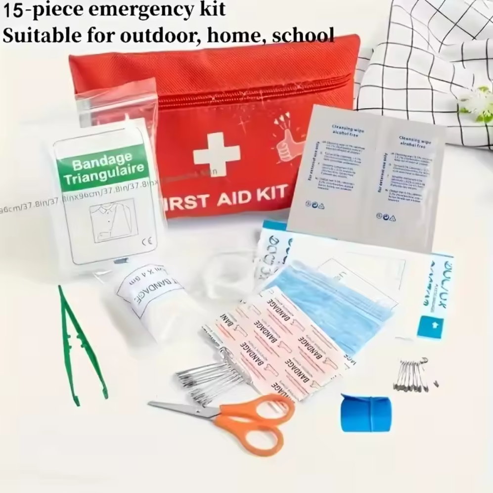 Multi-Purpose Small/Large First Aid Kit: Portable First Aid Kit for Outdoor Hunting, Hiking, Camping, Including Emergency Suppli