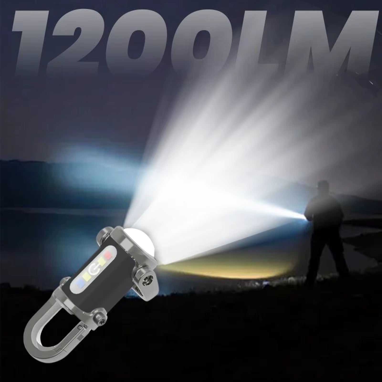 Rechargeable Keychain Flashlight – Mini EDC Emergency Torch – Waterproof – TSR