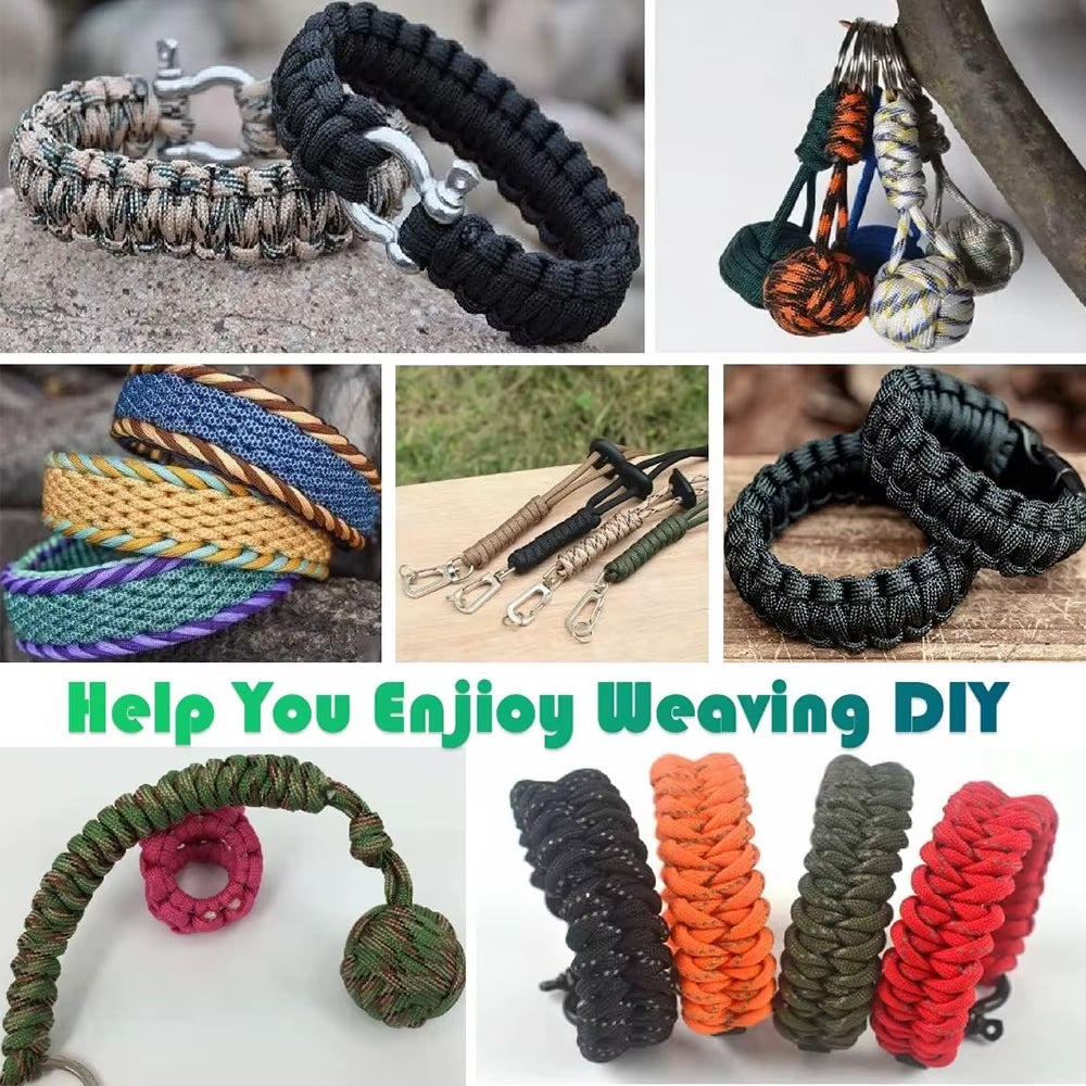 Paracord Survival Bracelet Kit – 72-Hour Emergency Cordage – DIY Jig – TSR