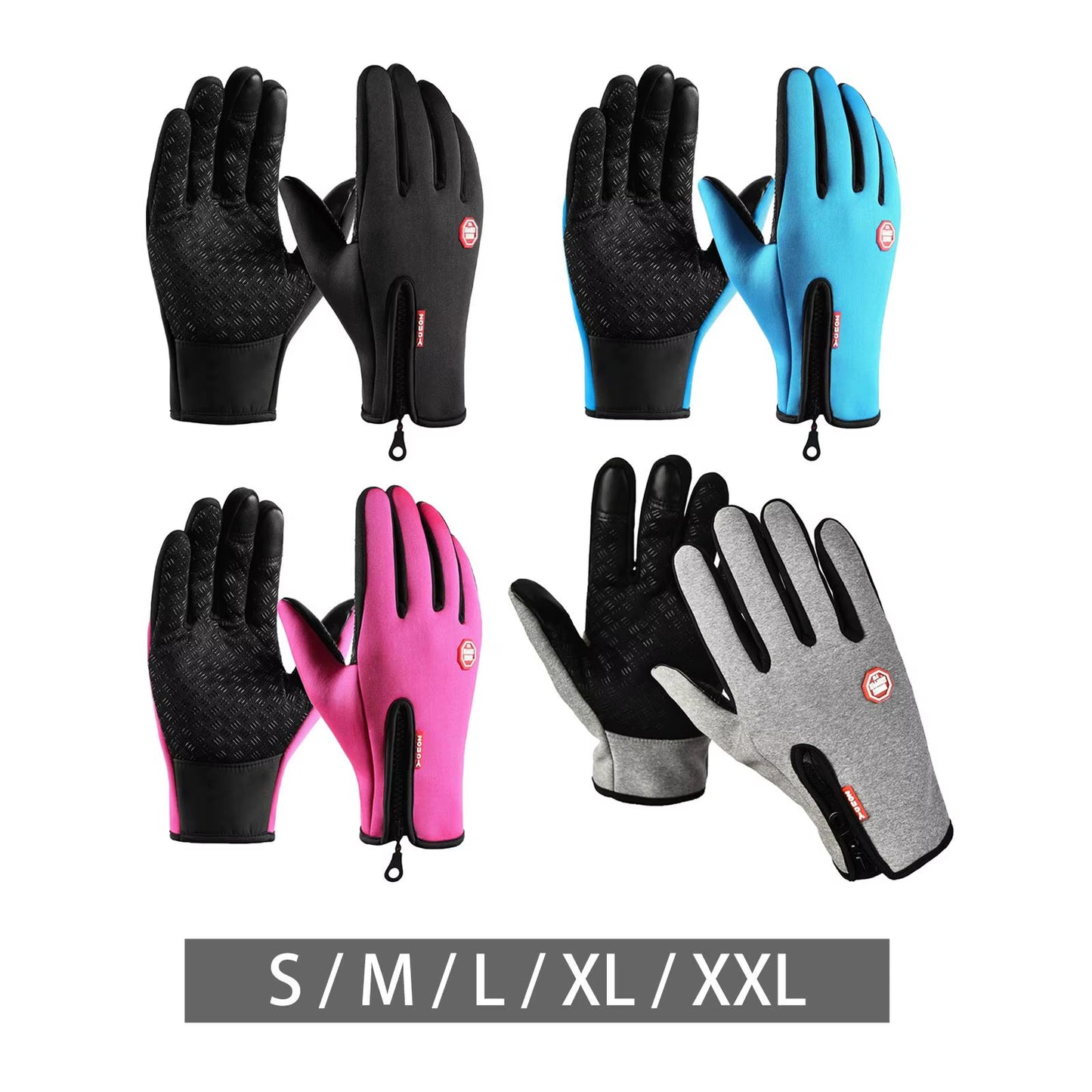 Thermal Winter Gloves – Touchscreen Emergency Use – Motorcycle Cycling – TSR