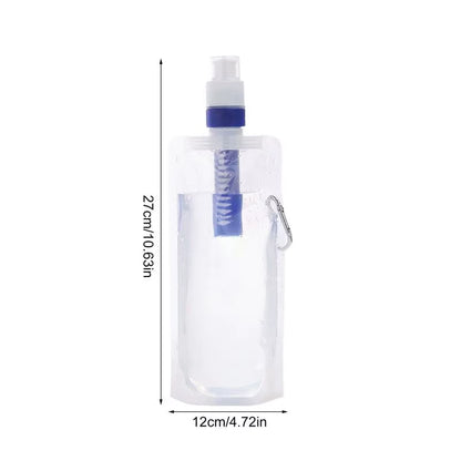 Filtered Water Bottle – Safe Water for Blackouts – 1000ml Foldable – TSR