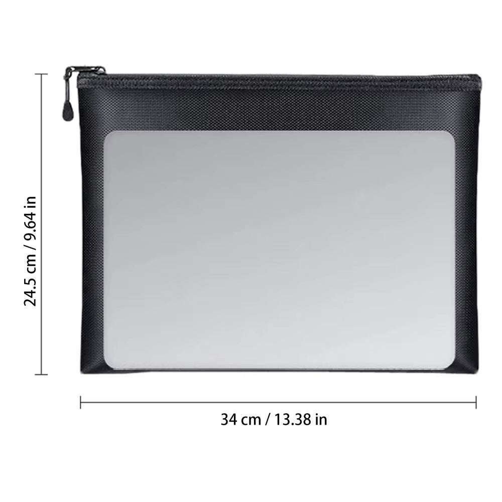 Fireproof Document Bag – Waterproof File Money Pouch – S/M/L – TSR