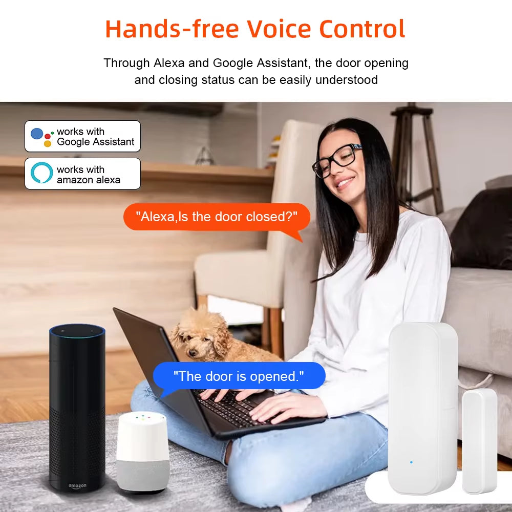 Smart Door Window Sensor – Home Security Blackouts – Tuya Alexa – TSR