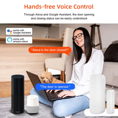 Smart Door Window Sensor – Home Security Blackouts – Tuya Alexa – TSR