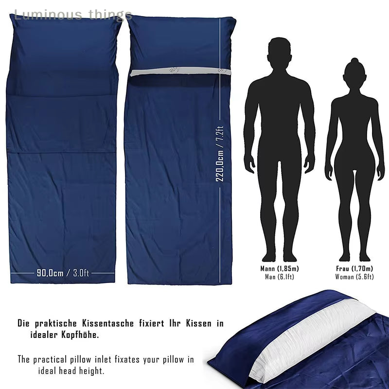 Silk Sleeping Bag Liner – Emergency Camping Hygiene – Lightweight – TSR