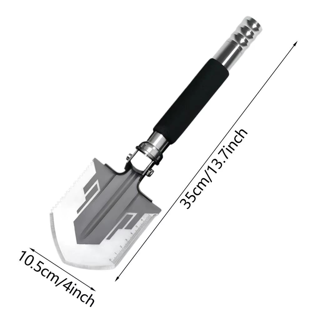 Folding Survival Shovel – Camping Axe Multitool – Compass – TSR