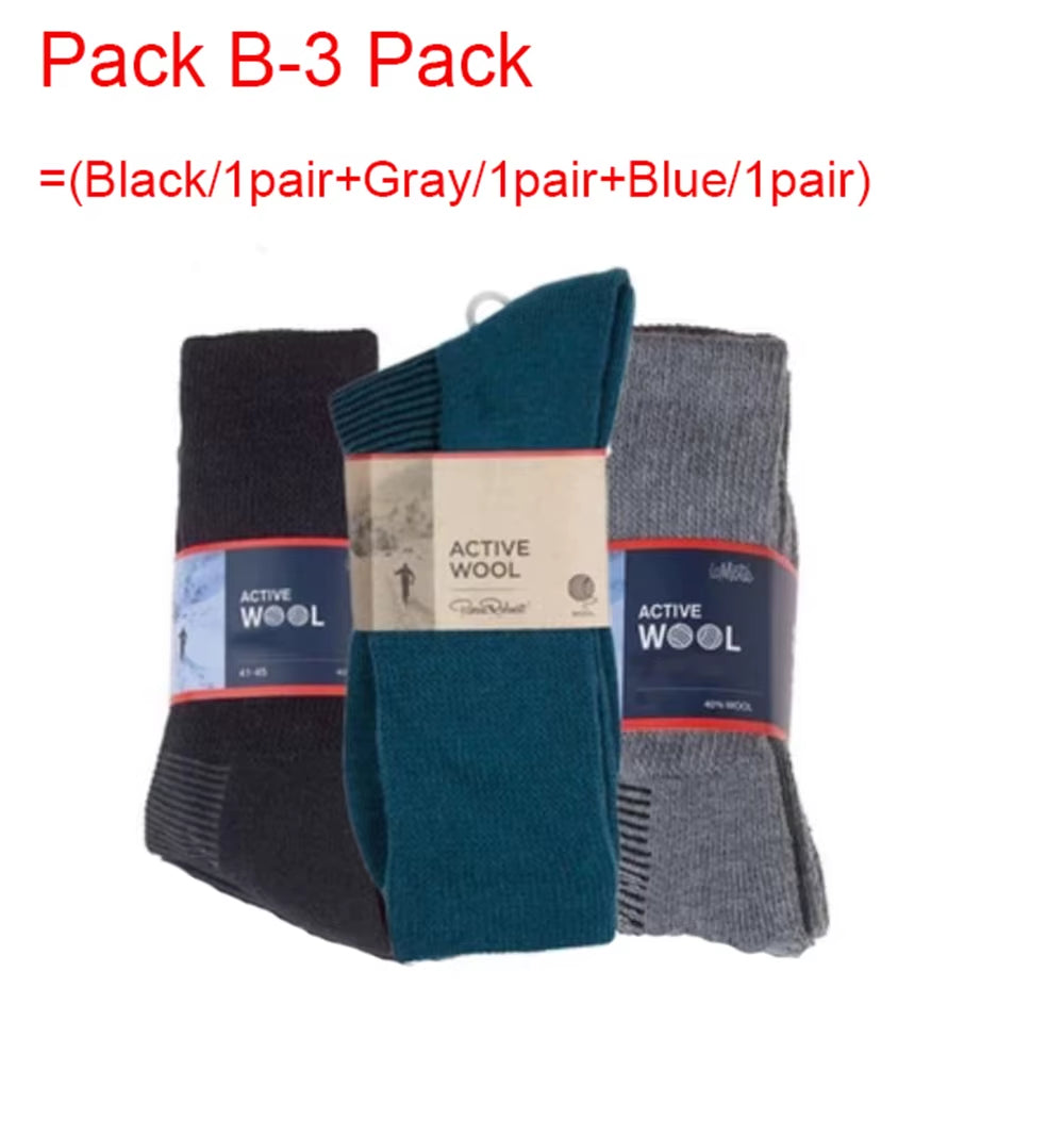 Merino Wool Thermal Socks – Winter Hiking Blackouts – Moisture Wicking – TSR