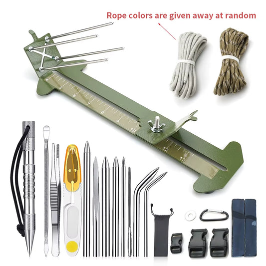 Paracord Survival Bracelet Kit – 72-Hour Emergency Cordage – DIY Jig – TSR