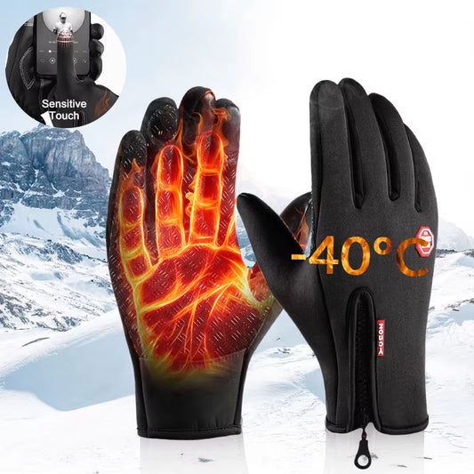Thermal Winter Gloves – Touchscreen Emergency Use – Motorcycle Cycling – TSR