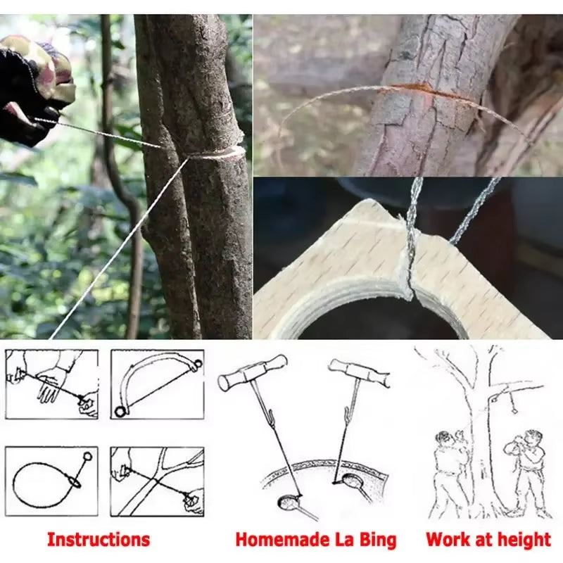 Pocket Wire Saw – Survival Wood Cutting – Stainless Emergency – TSR