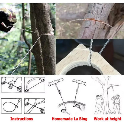 Pocket Wire Saw – Survival Wood Cutting – Stainless Emergency – TSR