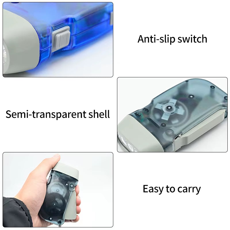 Hand Crank Flashlight – Emergency Dynamo Light – TSR