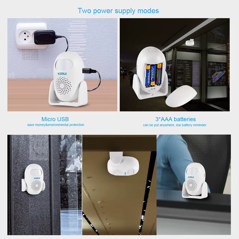 PIR Motion Detector Alarm – Home Security Burglar Chime – M120 – TSR