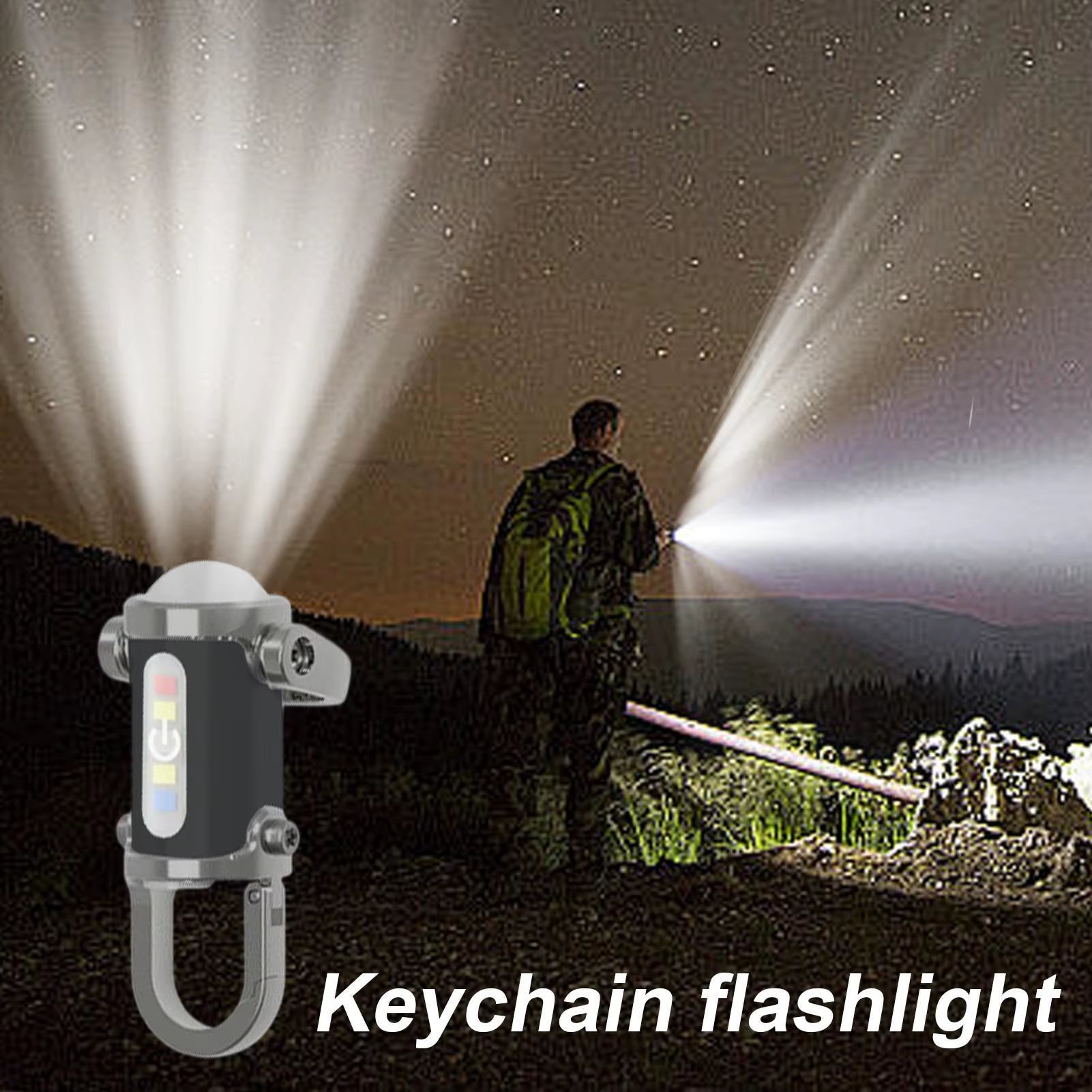 Rechargeable Keychain Flashlight – Mini EDC Emergency Torch – Waterproof – TSR