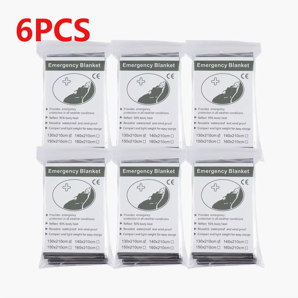 Emergency Thermal Blanket – Body Heat Retention – Multi-Pack – TSR