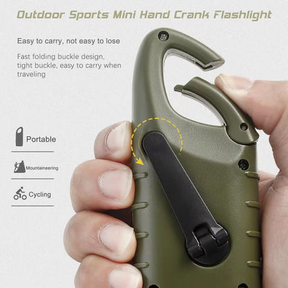 Solar Hand Crank Flashlight – Rechargeable Emergency Torch – Dynamo – TSR