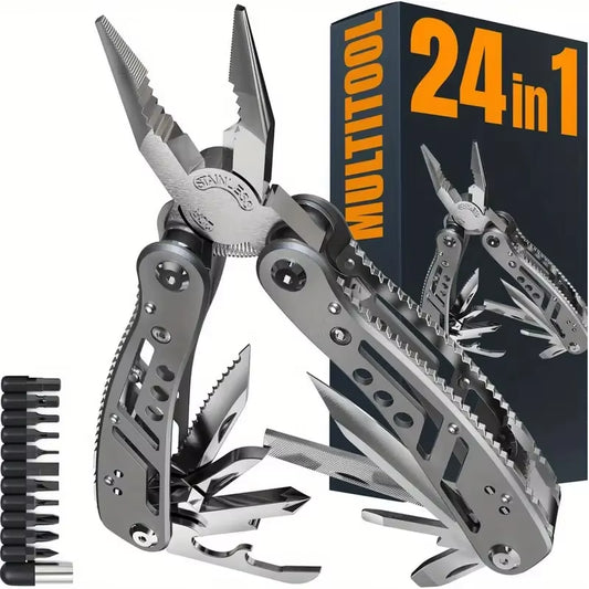 24-in-1 Survival Multitool – Pliers for Emergencies – Camping – TSR