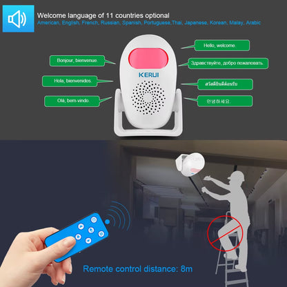 PIR Motion Detector Alarm – Home Security Burglar Chime – M120 – TSR