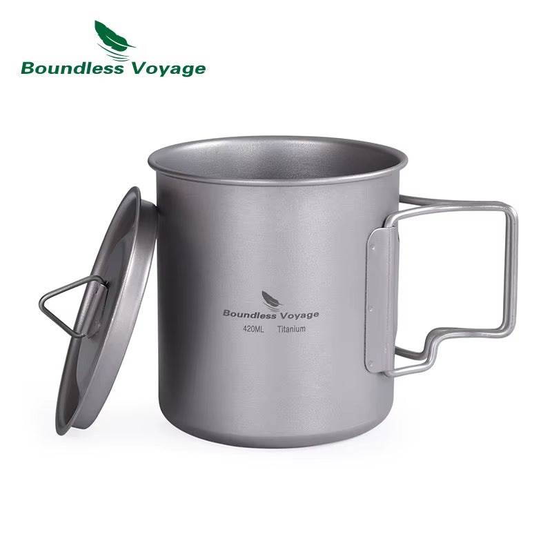 Titanium Camping Mug – Emergency Hot Drinks Blackouts – 750ml Lightweight – TSR