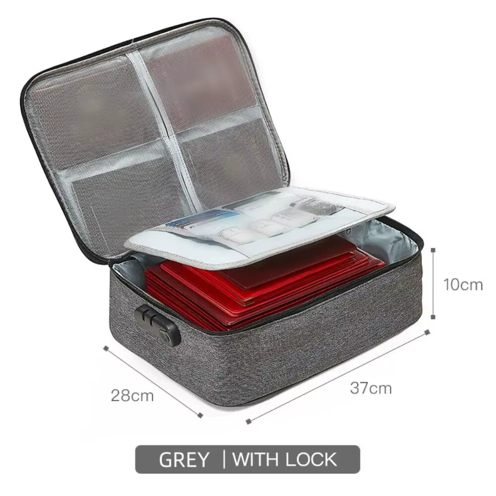 Waterproof Document Bag – Emergency Cash/File Safe – Fireproof – TSR